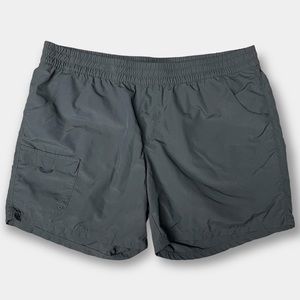 Columbia Sandy River Cargo Elastic Waist High Rise Shorts Dark Grey Size XL